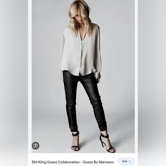 GUC Elin Kling for Marciano Black Leather Shoes - Picture 1 of 10